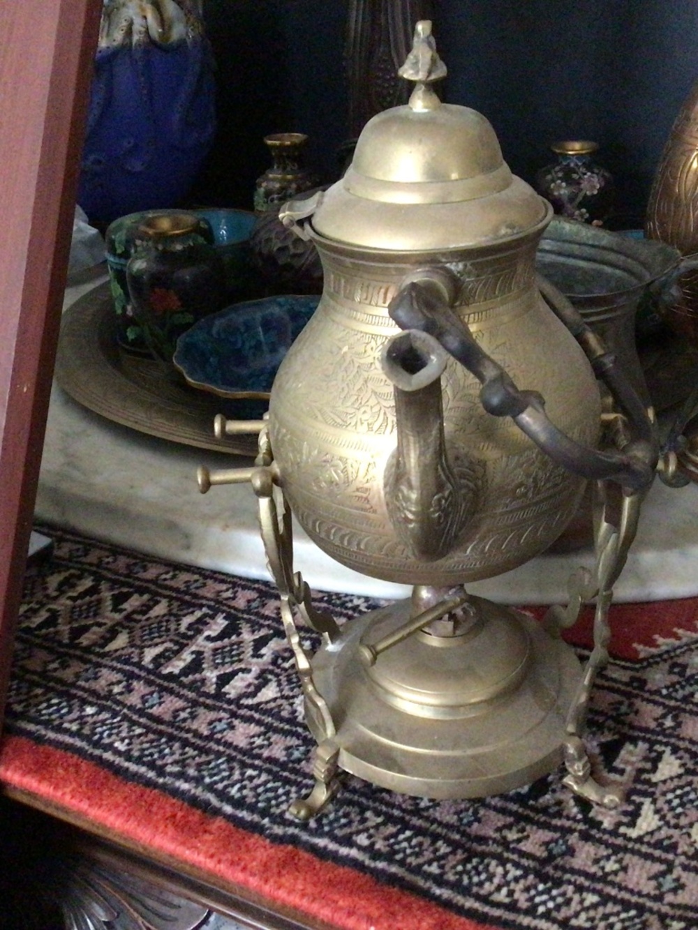 Tea samovar brass